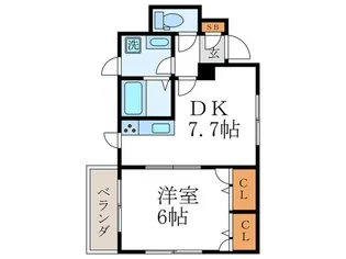 ラフィーネ倉橋【1階】の間取り