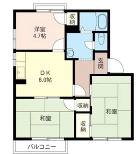 椿峰ヒルクレストA【2階】の間取り