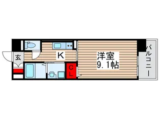 ルポンドラルカンシェル【8階】の間取り