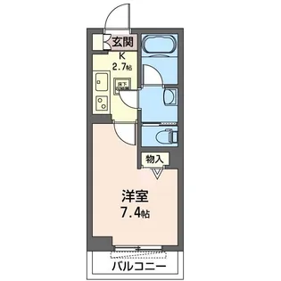 ディアマンテス五井【1階】の間取り