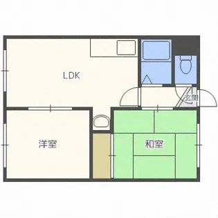ラフォーレ北海【1階】の間取り