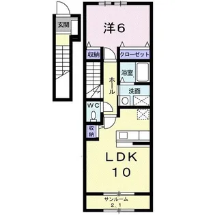 アイレA【2階】の間取り