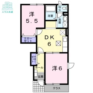 グリーンヒル三城 C【1階】の間取り