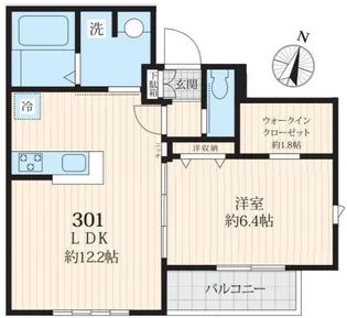 プラス ウィステリア【3階】の間取り