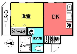 パレスブルーメ【3階】の間取り