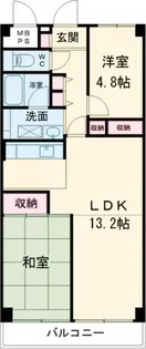 パスコグランドマンション青梅【3階】の間取り