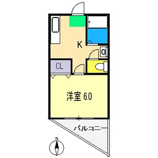 コーポあゆみ【2階】の間取り