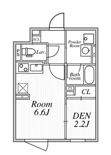 プラティーク下丸子【4階】の間取り