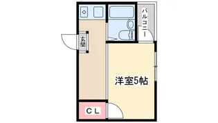 アメニティー新大阪2番館【1階】の間取り