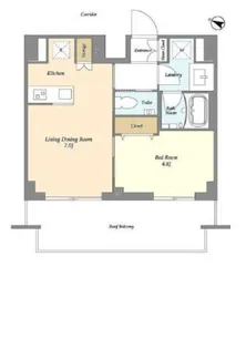 URBANLINK護国寺【6階】の間取り