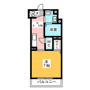 ダイヤモンドヒルズ常滑II【1階】の間取り