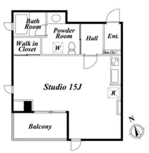 プレミアステージ芝公園【8階】の間取り