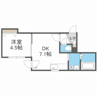 アムール大通東【4階】の間取り