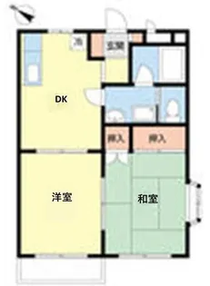 フラットベル三山【2階】の間取り