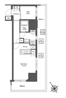 東京ポートシティ竹芝 レジデンスタワー【2階】の間取り