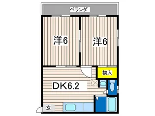 ゴトウハイツ【2階】の間取り