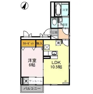 カメリア21 B【1階】の間取り