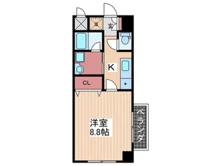 estbrickkokusaidaimae【7階】の間取り
