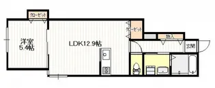 ギア2佐方【1階】の間取り