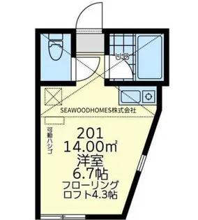 ユナイト八景アルザス・ロレーヌ【2階】の間取り
