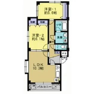 ヴィオラ カワサキ【2階】の間取り