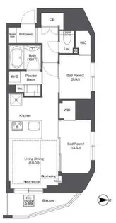 コンフォリア新御徒町【3階】の間取り