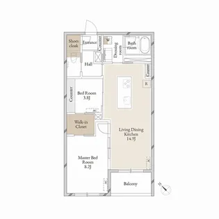 Purple7 西葛西【3階】の間取り