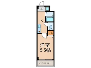 エリア・アットマ-ク・ワン【1階】の間取り