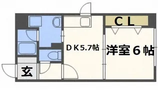 プライムアーバン大通公園2【5階】の間取り