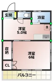 水上ハイツ【2階】の間取り