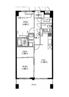 プレジール立川【3階】の間取り