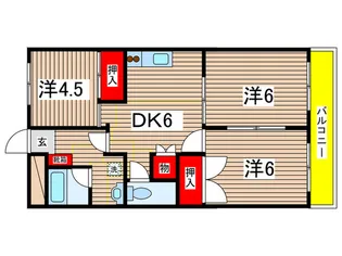 塚戸マンション【1階】の間取り