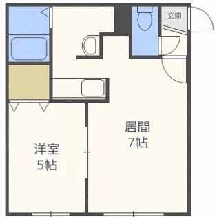 ラシード北大前【1階】の間取り