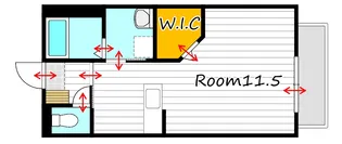 シャーメゾンエミナンス【1階】の間取り
