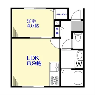 Le Coeur都立大学B棟【1階】の間取り