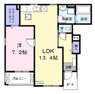ピース・カーサ【1階】の間取り
