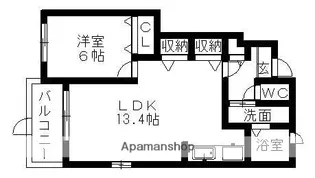 サンヒルズTAKANE【1階】の間取り