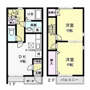 URBAN HILLS Bの間取り