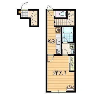 フィオーレ上堂【2階】の間取り