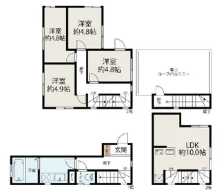 エアー中目黒【1階】の間取り