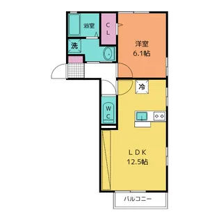 Arcadia B【2階】の間取り