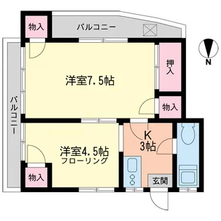 ウインズコート南六郷【2階】の間取り
