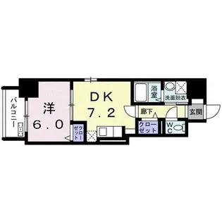 ウエストサイド中山道【11階】の間取り