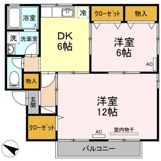 メゾンつつじケ丘 C棟【2階】の間取り