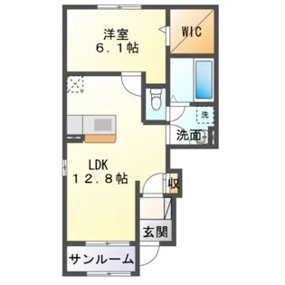 リラ【1階】の間取り