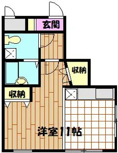 フレンズ【3階】の間取り