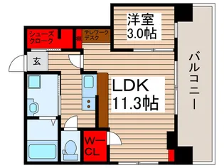 アロー北松戸27番館【3階】の間取り