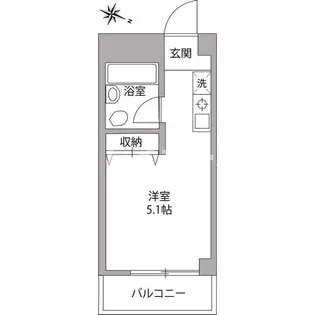 セントラル大森【4階】の間取り