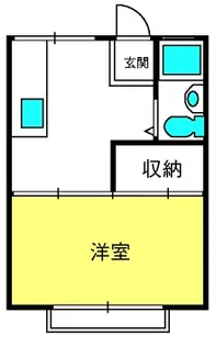 コーポ大島【1階】の間取り