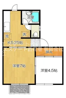 ネイティヴプレイスB【2階】の間取り